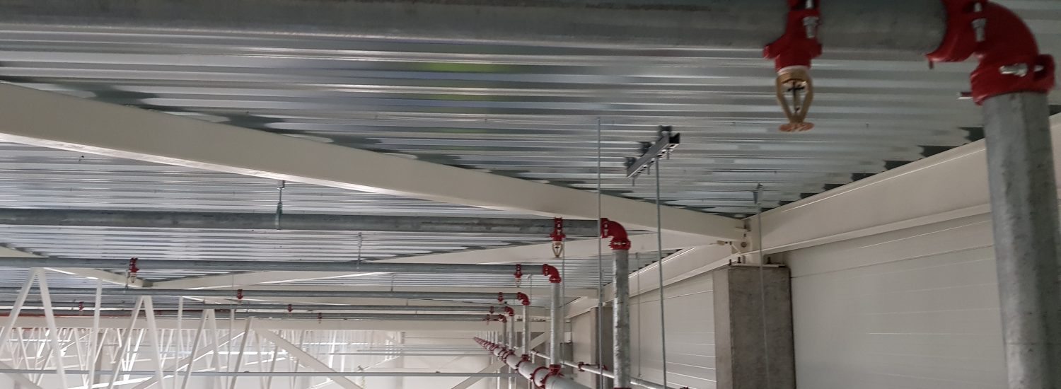 ESFR süsteem Budgetin OÜ Kõrgladude sprinklersüsteemi paigaldus